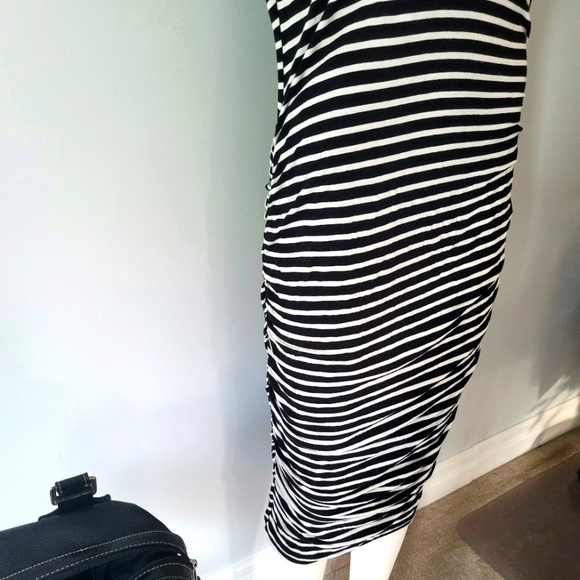 Mossimo Striped Wrap Maxi Dress Size L - Picture 5 of 13